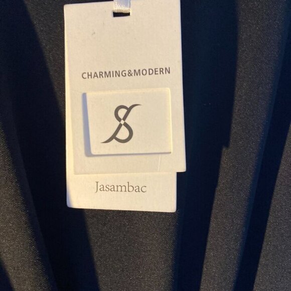 JASAMBAC Women's Wear to Work Dresses Pencil Midi Dresses Black 2XL - Picture 6 of 9